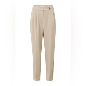 NWOT!  New! Beige high waisted pleated Yaya trousers
